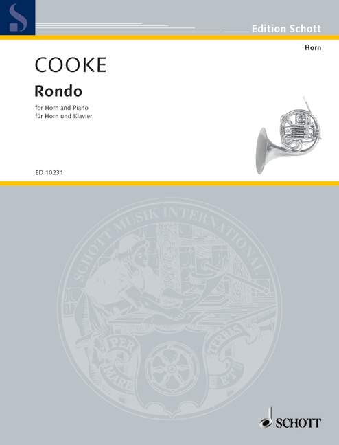 Rondo B flat major  for horn and piano  