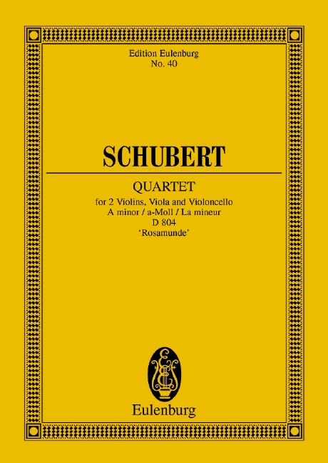 Streichquartett a-Moll D804&nbsp;&nbsp;für Streichquartett&nbsp;&nbsp;Studienpartitur