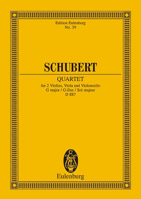 Streichquartett G-Dur op.161&nbsp;&nbsp;für Streichquartett&nbsp;&nbsp;Studienpartitur