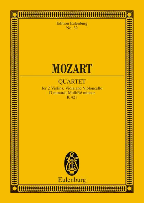 Streichquartett d-Moll KV421&nbsp;&nbsp;für Streichquartett&nbsp;&nbsp;Studienpartitur