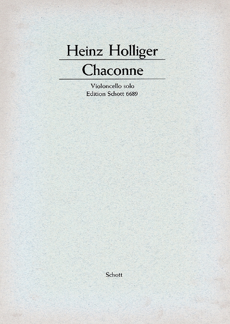 Chaconne  für Violoncello solo  