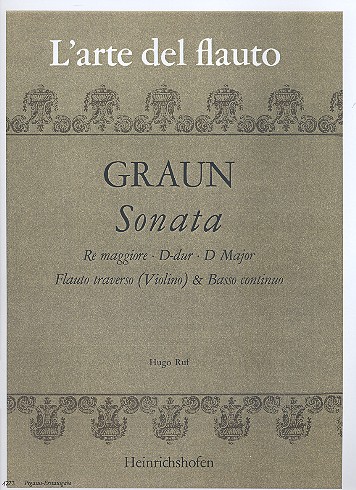 Sonate D-Dur   für Flöte (Violine) und Bc  