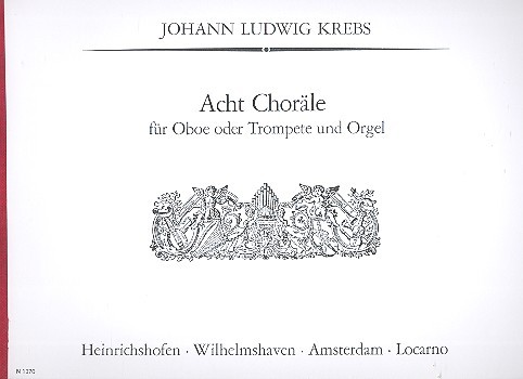 8 Choräle   für Oboe (Trp) und Orgel  