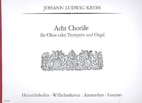 Acht Choräle   für Oboe oder Trompete und Orgel  