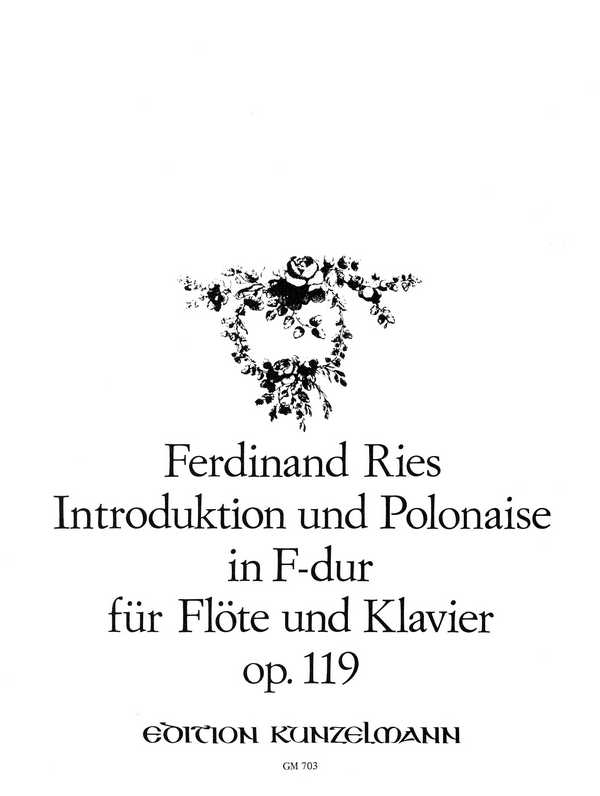 Introduktion und Polonaise F-Dur op.119  für Flöte und Klavier  