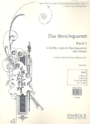Das Streichquartett Band 2&nbsp;&nbsp;&nbsp;&nbsp;Stimmen