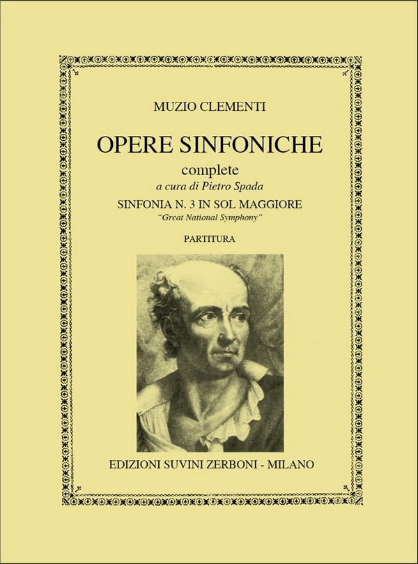 Sinfonia sol maggiore no.3  per orchestra  partitura