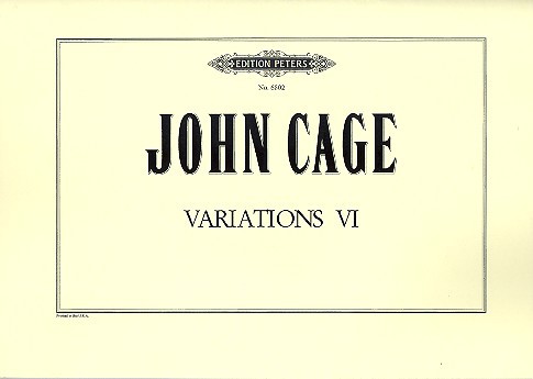 Variations 6&nbsp;&nbsp;for various Sound Systems&nbsp;&nbsp;Score