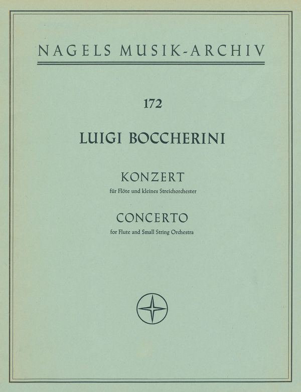 Konzert D-Dur für Flöte und Streicher&nbsp;&nbsp;Partitur&nbsp;&nbsp;