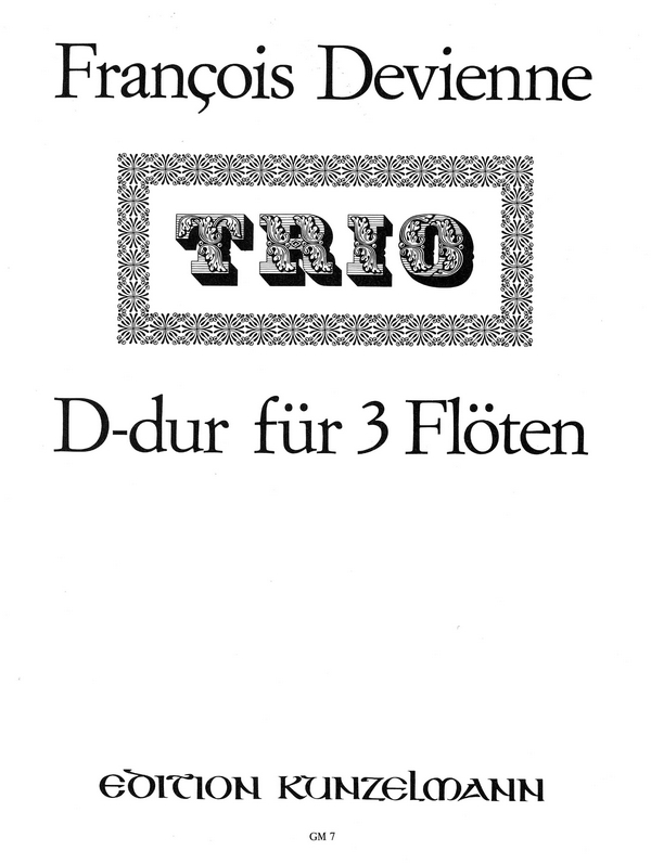 Trio D-Dur  für 3 Flöten  Stimmen