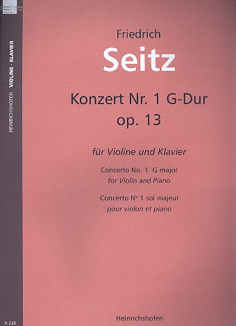 Konzert G-Dur Nr.1 op.13  für Violine und Klavier  