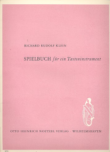 Spielbuch  für ein Tasteninstrument  