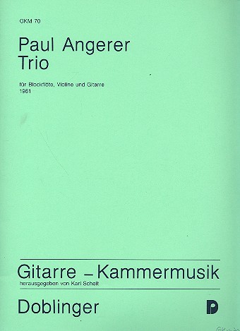 Trio&nbsp;&nbsp;für Altblockflöte, Violine und Gitarre&nbsp;&nbsp;3 Stimmen