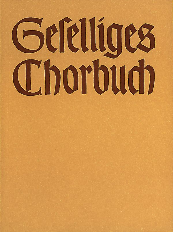 Geselliges Chorbuch Teil 1&nbsp;&nbsp;Lieder und Kanons in einfachen Sätzen für gem Chor&nbsp;&nbsp;Partitur