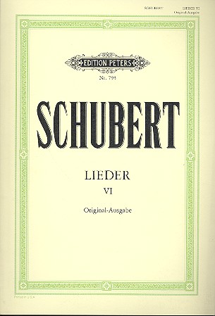 Lieder Band 6&nbsp;&nbsp;für Gesang (hoch) und Klavier&nbsp;&nbsp;