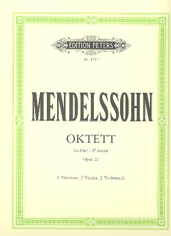 Oktett Es-Dur op.20&nbsp;&nbsp;für 4 Violinen, 2 Violen und 2 Violoncelli&nbsp;&nbsp;Stimmen