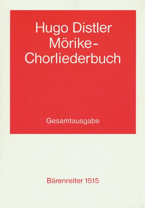 Mörike Chorliederbuch  Bände 1-3 komplett (BA1516-1518)  