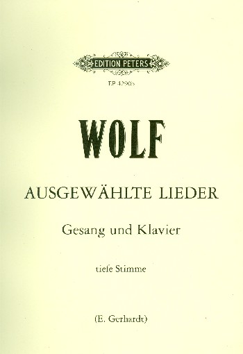 Ausgewählte Lieder&nbsp;&nbsp;Singstimme und Klavier (dt/en)&nbsp;&nbsp;