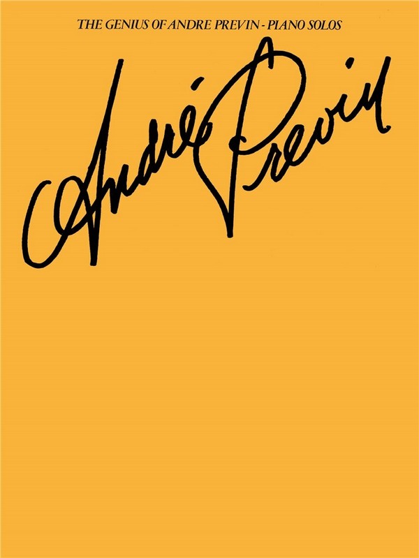 The Genius of Andre Previn:  piano solos  