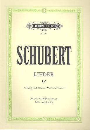 Lieder Band 4&nbsp;&nbsp;für Gesang (hoch) und Klavier&nbsp;&nbsp;