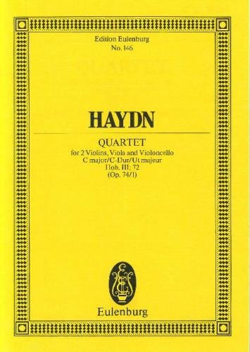 Streichquartett C-Dur op.74,1&nbsp;&nbsp;für Streichquartett&nbsp;&nbsp;Studienpartitur
