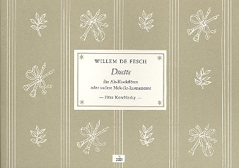 Duette für 2 Altblockflöten  Spielpartitur  