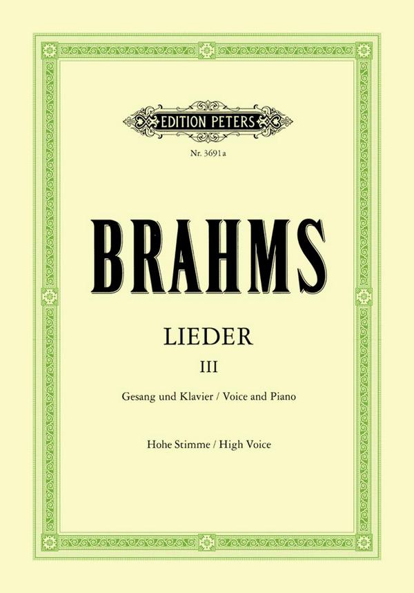 Lieder Band 3&nbsp;&nbsp;für Gesang (hoch) und Klavier&nbsp;&nbsp;