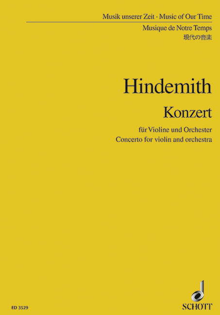 Konzert  für Violine und Orchester  Studienpartitur