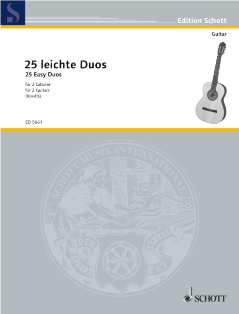 25 leichte Duos&nbsp;&nbsp;für 2 Gitarren&nbsp;&nbsp;Spielpartitur