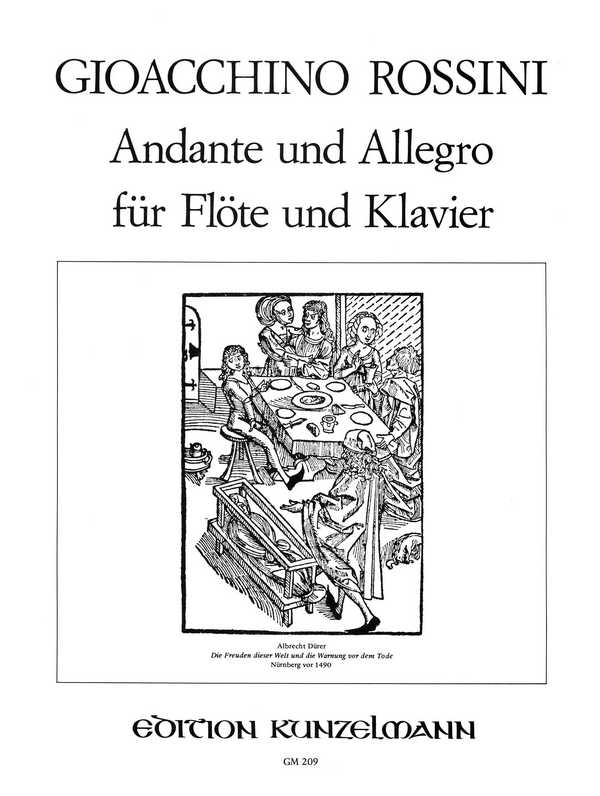 Andante und Allegro  für Flöte und Klavier  