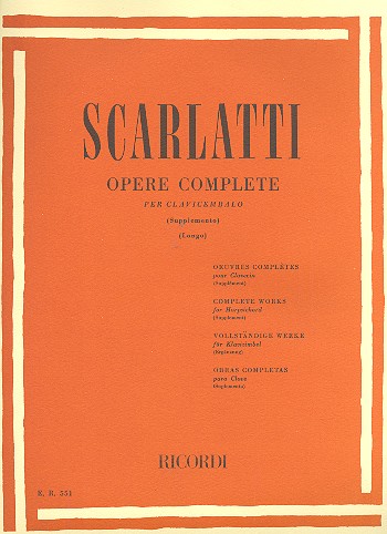 Opere complete vol.11&nbsp;&nbsp;per clavicembalo&nbsp;&nbsp;