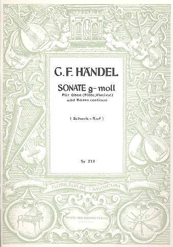 Sonate g-Moll&nbsp;&nbsp;für Oboe (Flöte, Violine) und Bc&nbsp;&nbsp;