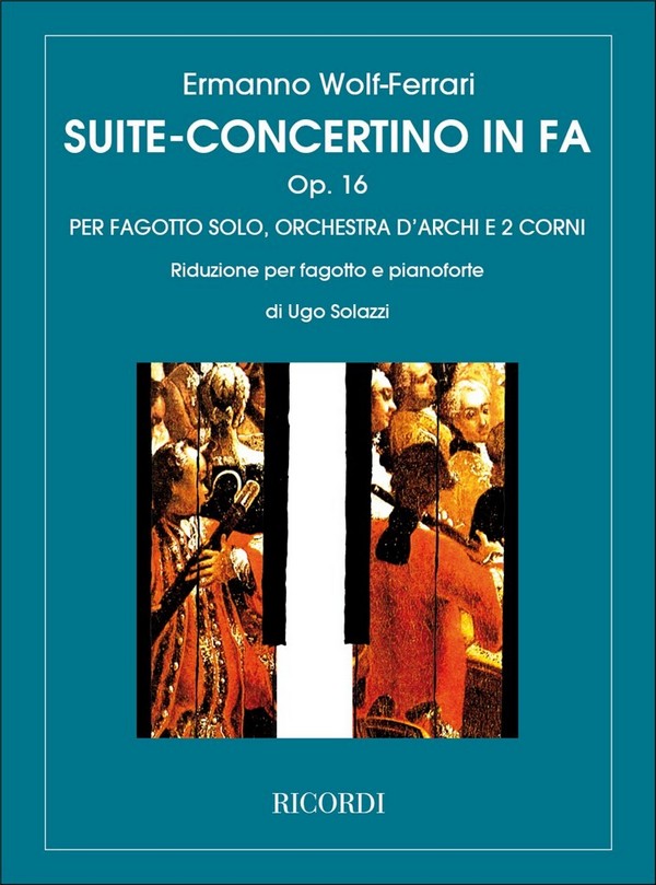Suite concertino F-Dur op.16&nbsp;&nbsp;für Fagott und Orchester&nbsp;&nbsp;für Fagott und Klavier