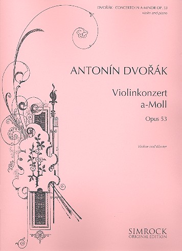 Konzert a-Moll op.53  für Violine und Orchester  für Violine und Klavier