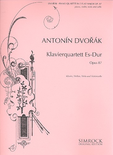 Quartett Es-Dur op.87&nbsp;&nbsp;für Klavier, Violine, Viola und Violoncello&nbsp;&nbsp;