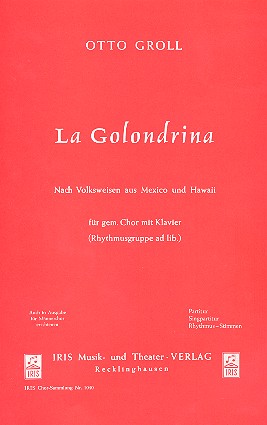La Golondrina für gem Chor und  Klavier  Klavierpartitur