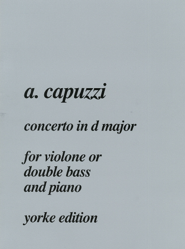 Concerto D major&nbsp;&nbsp;for double bass and piano&nbsp;&nbsp;