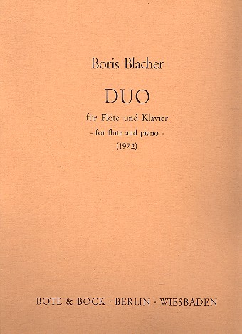Duo  für Flöte und Klavier  