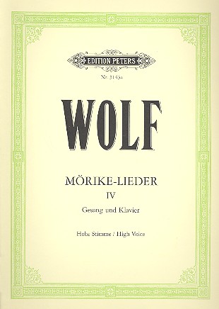 Mörike-Lieder Band 4&nbsp;&nbsp;für hohe Singstimme und Klavier (dt/en)&nbsp;&nbsp;