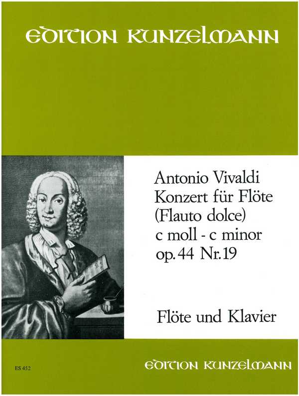 Konzert c-Moll PV440&nbsp;&nbsp;für Sopranblockflöte und Streicher&nbsp;&nbsp;für Sopranblockflöte und Klavier