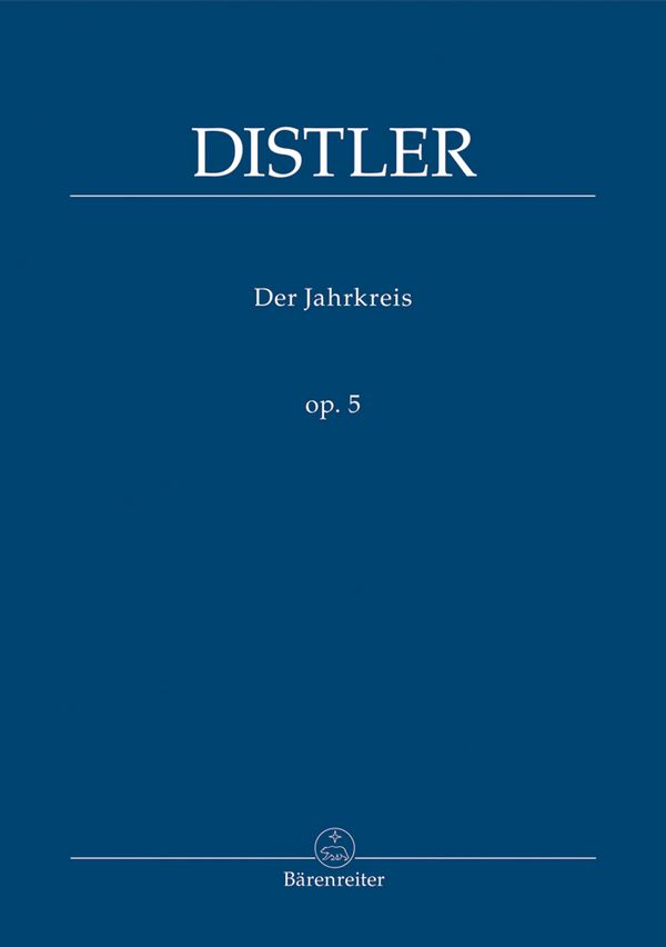 Der Jahreskreis op.5    Partitur