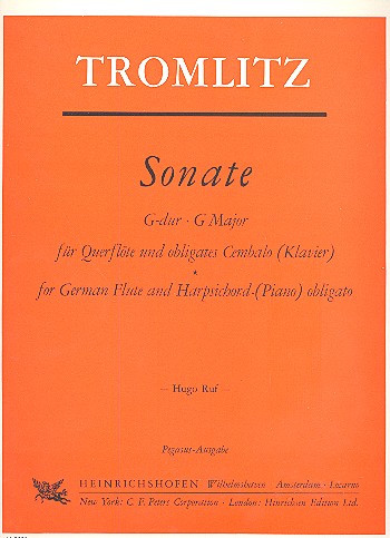Sonate G-Dur   für Flöte und obligates Cembalo (Klavier)  