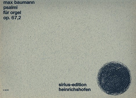 Psalm op.67,2&nbsp;&nbsp;für Orgel&nbsp;&nbsp;