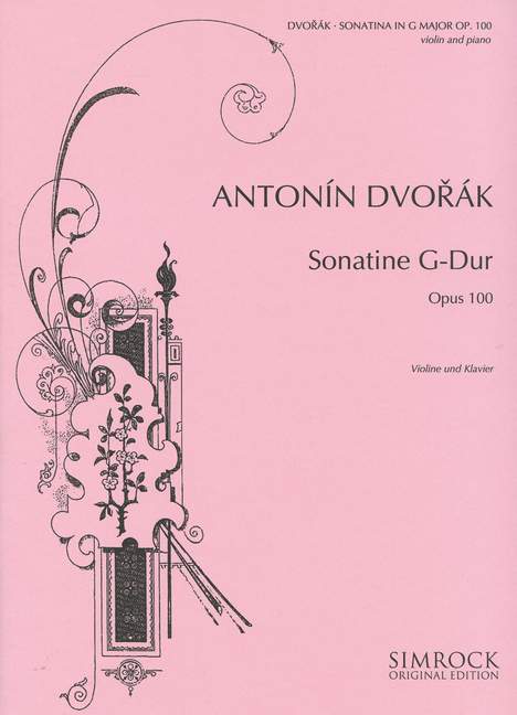 Sonatine G-Dur op.100&nbsp;&nbsp;für Violine und Klavier&nbsp;&nbsp;