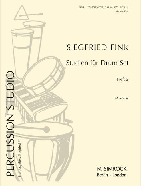 Studien für Drumset Band 2 - Mittelstufe  für Drumset  