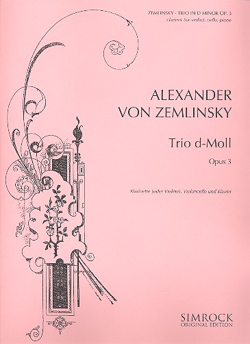 Trio d-Moll op.3&nbsp;&nbsp;für Klavier, Klarinette (Violine) und Viola und Klavier&nbsp;&nbsp;Stimmen