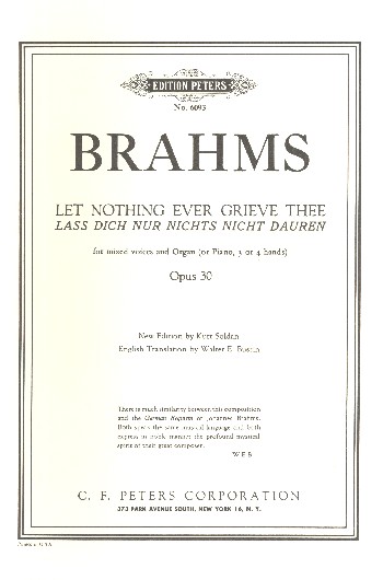 Geistliches Lied op.30&nbsp;&nbsp;für gem Chor und Orgel&nbsp;&nbsp;Partitur