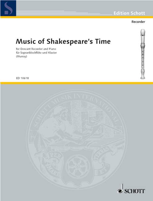 Music of Shakespeare's time&nbsp;&nbsp;for soprano recorder and piano&nbsp;&nbsp;