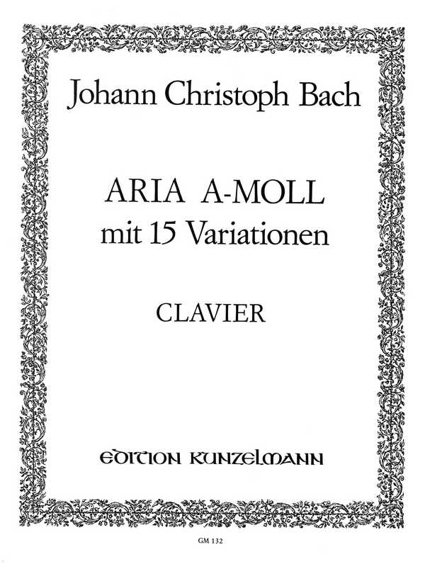 Aria a-moll mit 15 Variationen  für Cembalo  