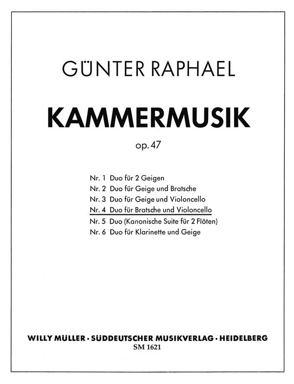 Duo op.47,4 für Viola  und Violoncello  Spielpartitur